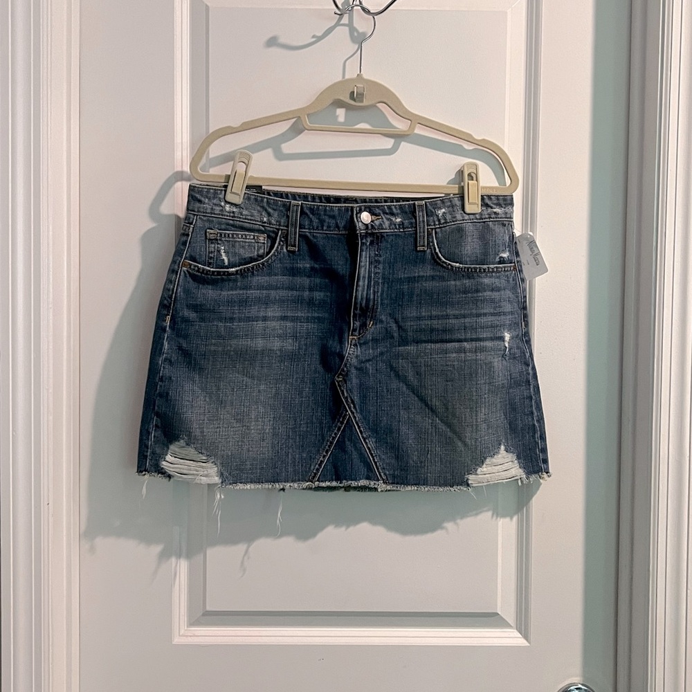 Joe’s High Rise Mini Denim Skirt
